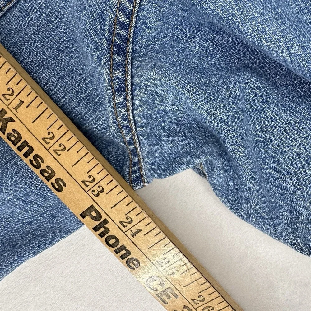 Vintage Levi's‎ Shirt Mens Large Blue Denim Metal Buttons Red Tab Hong Kong 90s